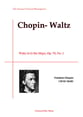 Waltz in G-flat Major, Op. 70, No. 1 piano sheet music cover